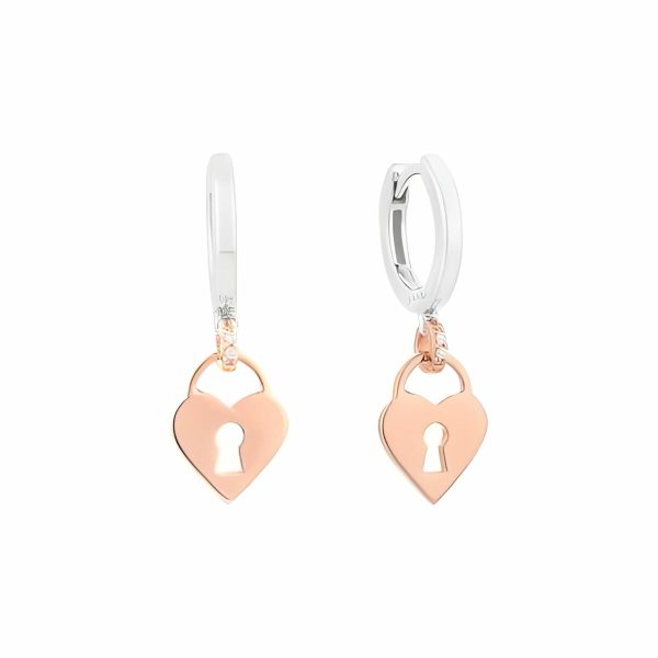 Ladies  Earrings Secrecy E8503CDAW2900 Sterling silver 3 cm For Discount